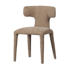 DINING CHAIR FLL COVER SAND 78    - CHAIRS, STOOLS